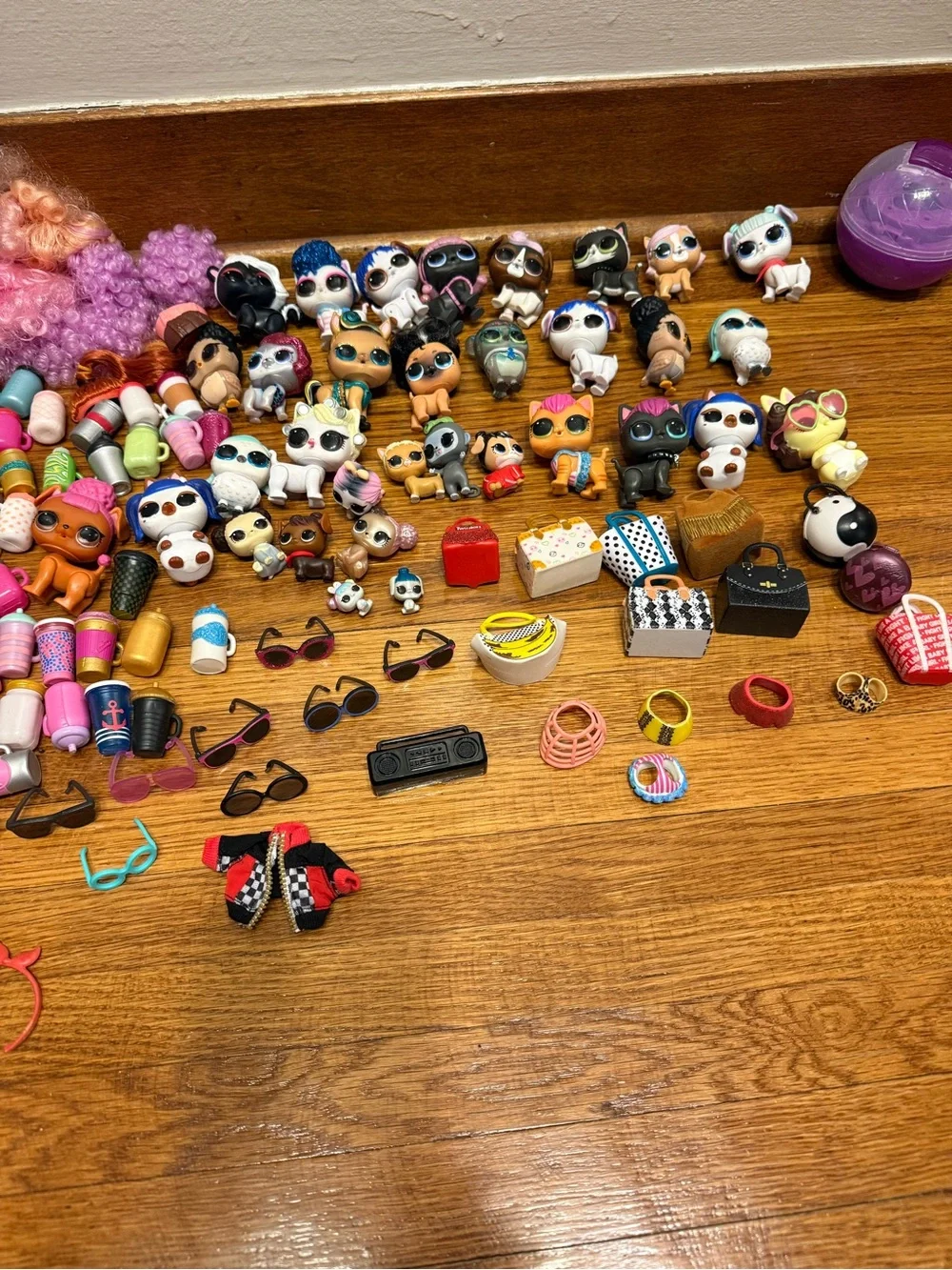 L.O.L. Surprise! Assorted Doll & Accessory Mega Lot - Pink, Blue, Purple